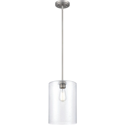 Moven 1 Light 9 inch Satin Nickel Mini-Pendant Ceiling Light